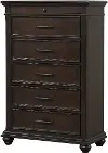 C0460A-N35 Grant Dark Brown 5-Drawer Chest