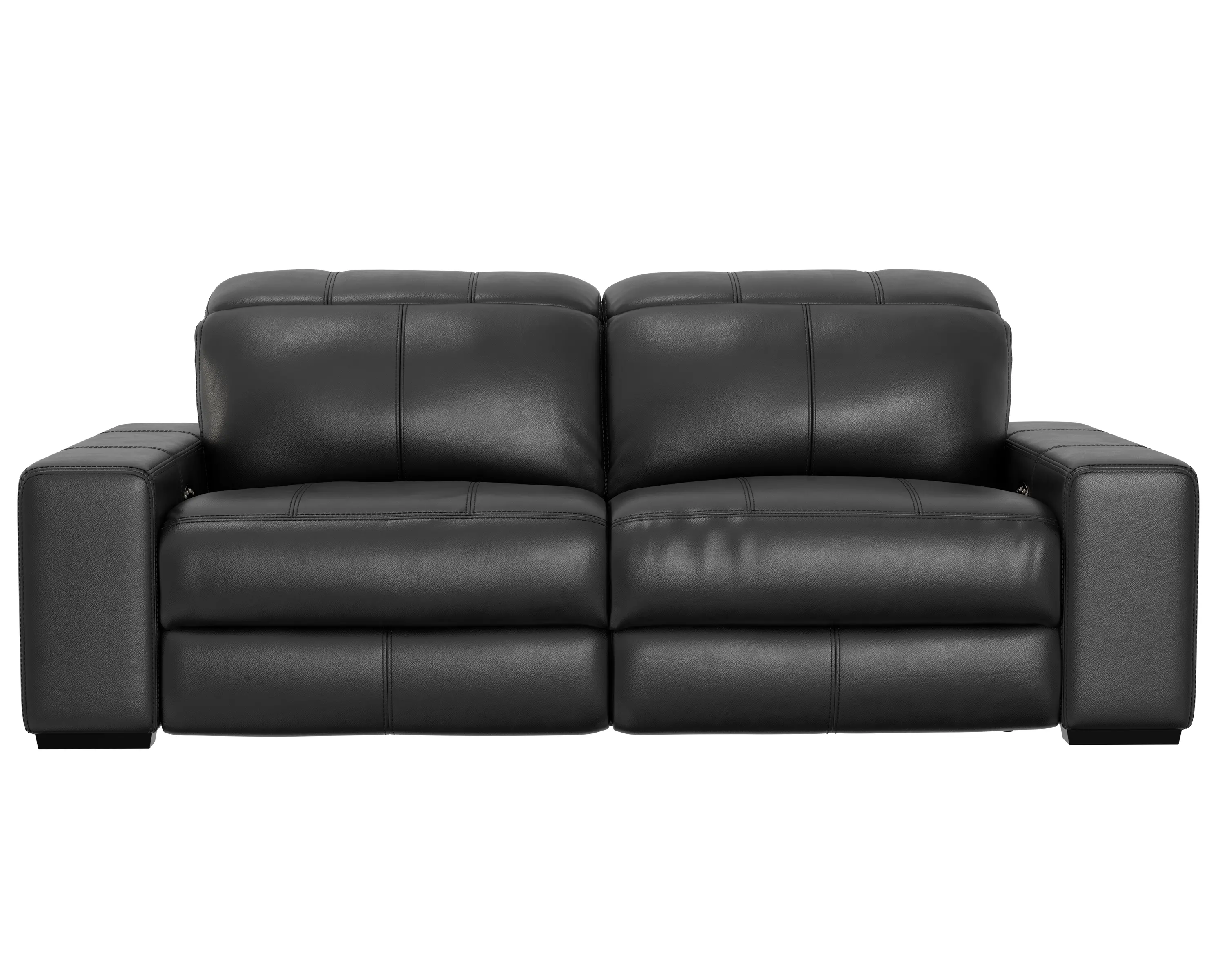 6411/1299-08/3099-08 Ferrara Black Leather Power Reclining Sofa-1