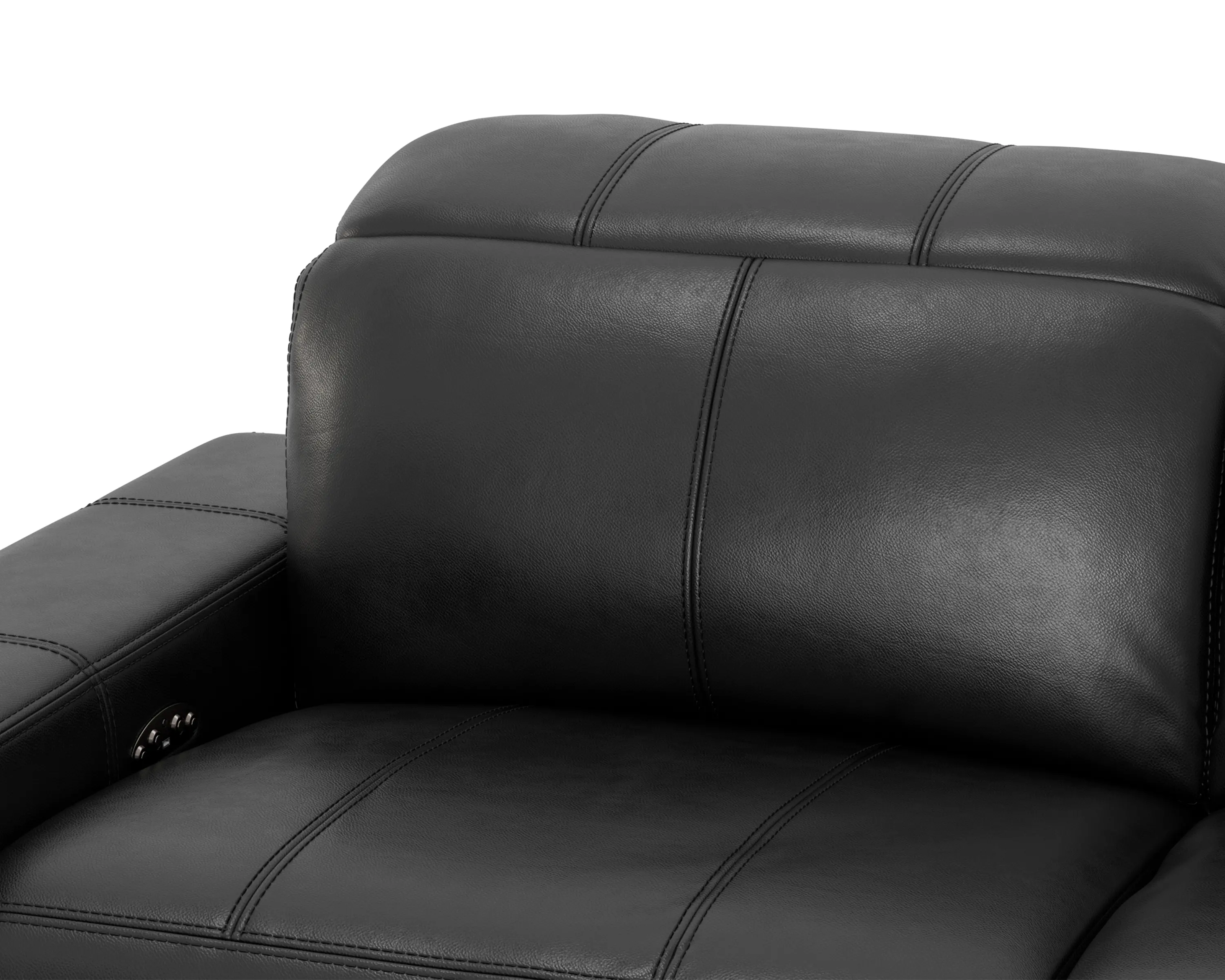 6411/1299-08/3099-08 Ferrara Black Leather Power Reclining Sofa-11
