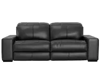 6411/1299-08/3099-08 Ferrara Black Leather Power Reclining Sofa