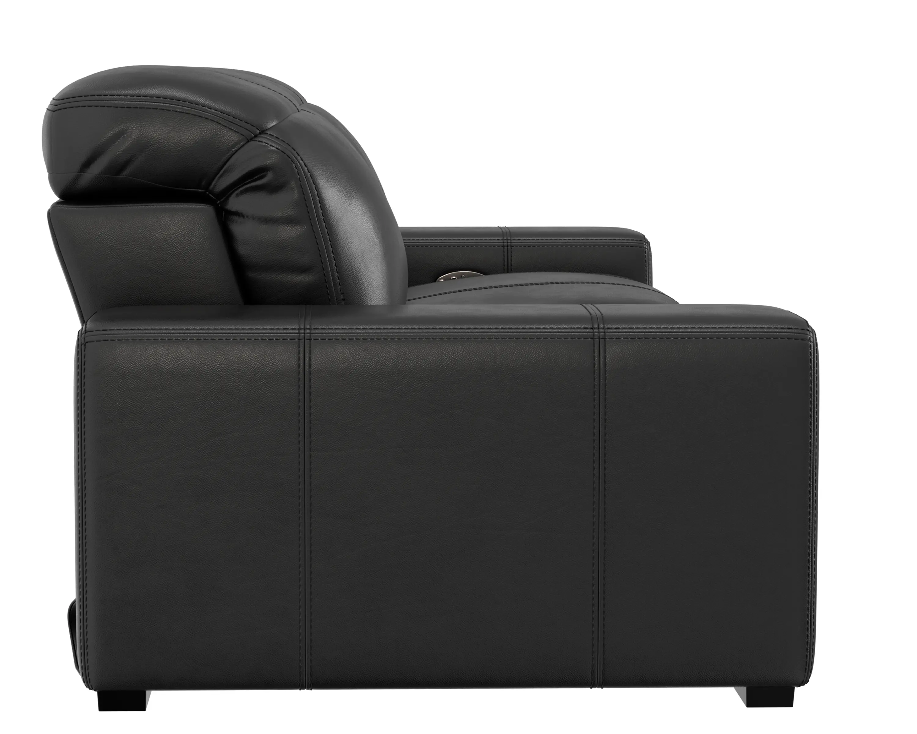 6411/1299-08/3099-08 Ferrara Black Leather Power Reclining Sofa-6