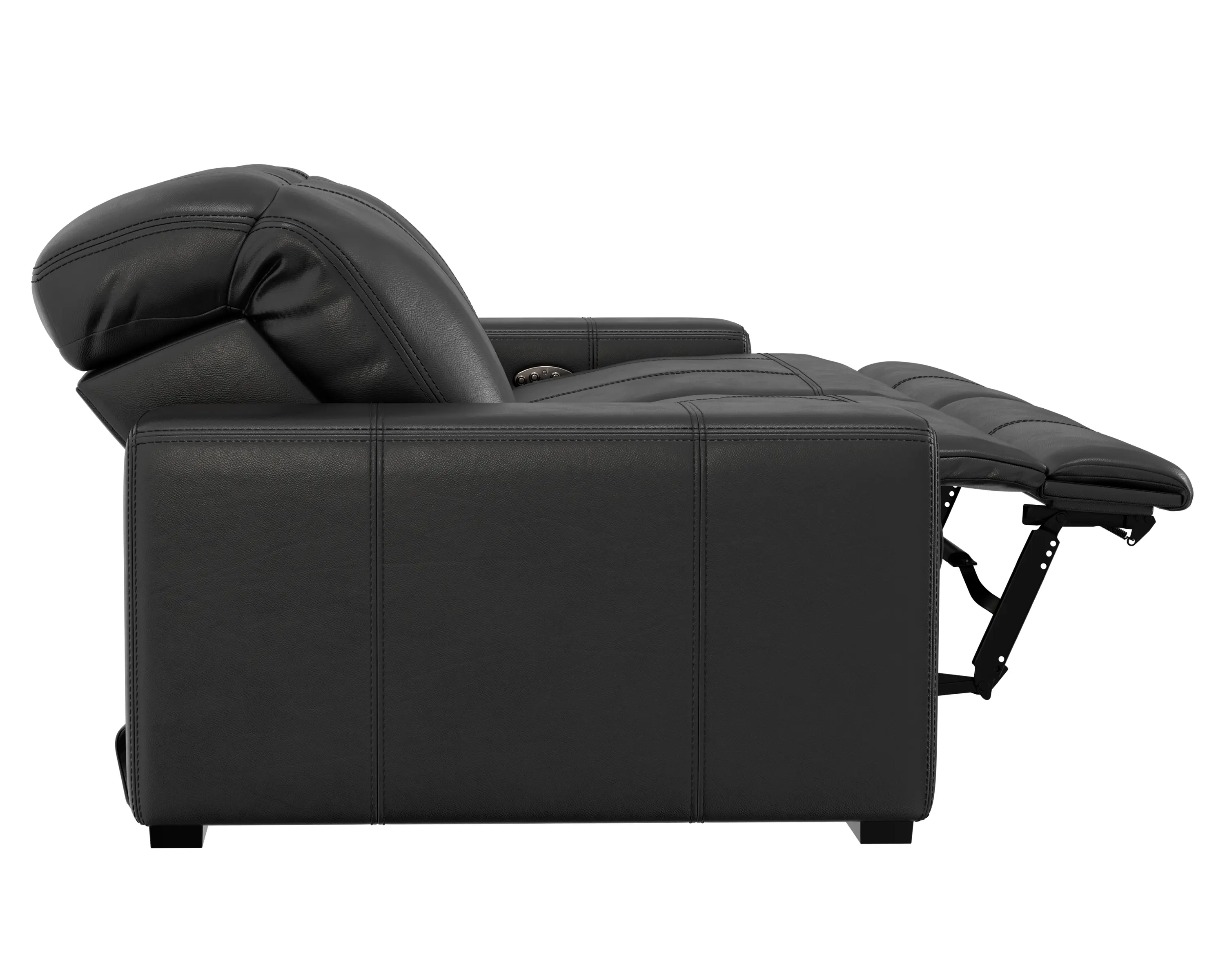 6411/1299-08/3099-08 Ferrara Black Leather Power Reclining Sofa-7