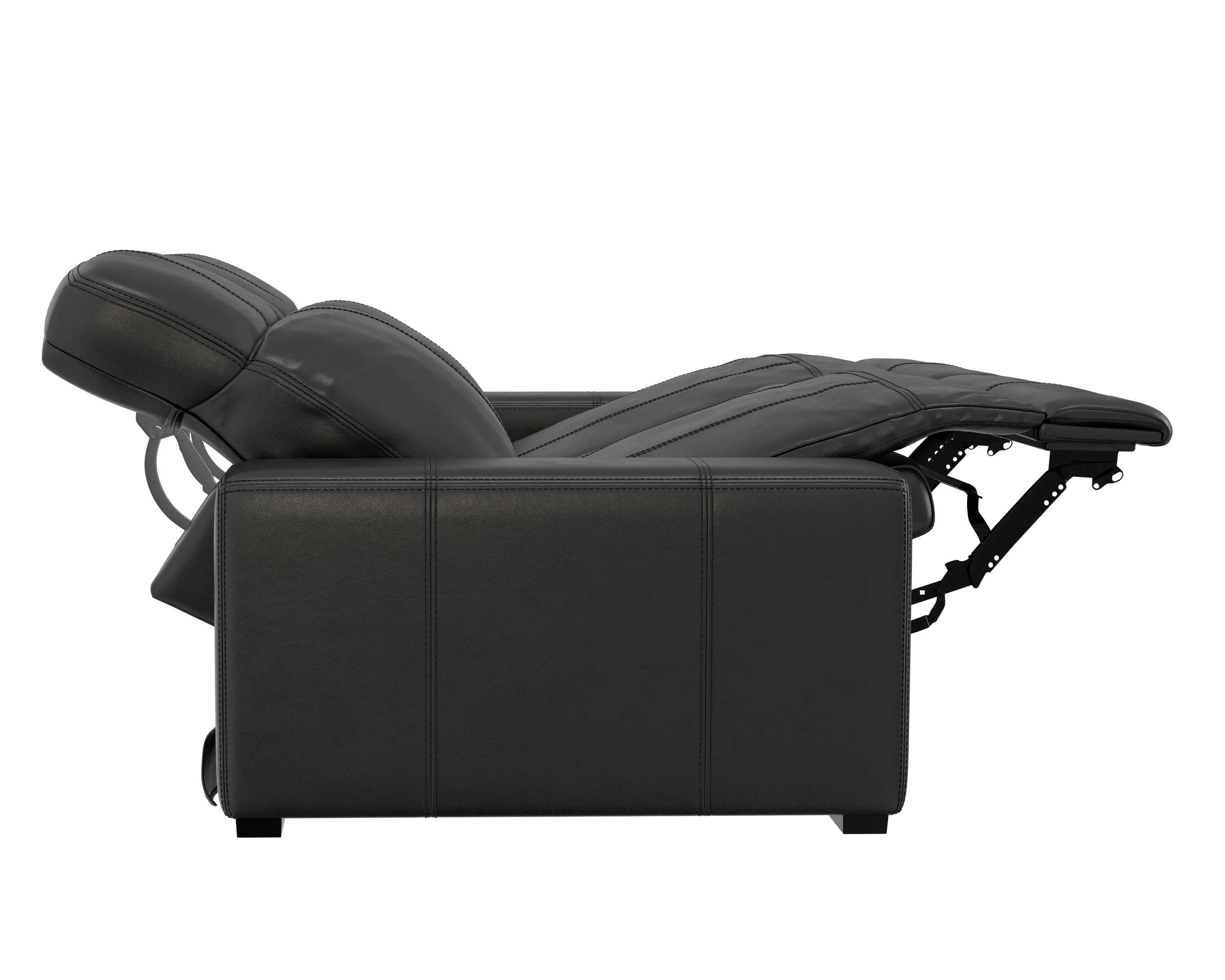 6411/1299-08/3099-08 Ferrara Black Leather Power Reclining Sofa-8