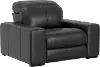 64410-7/1299-08/3099-08 Ferrara Black Leather Power Recliner