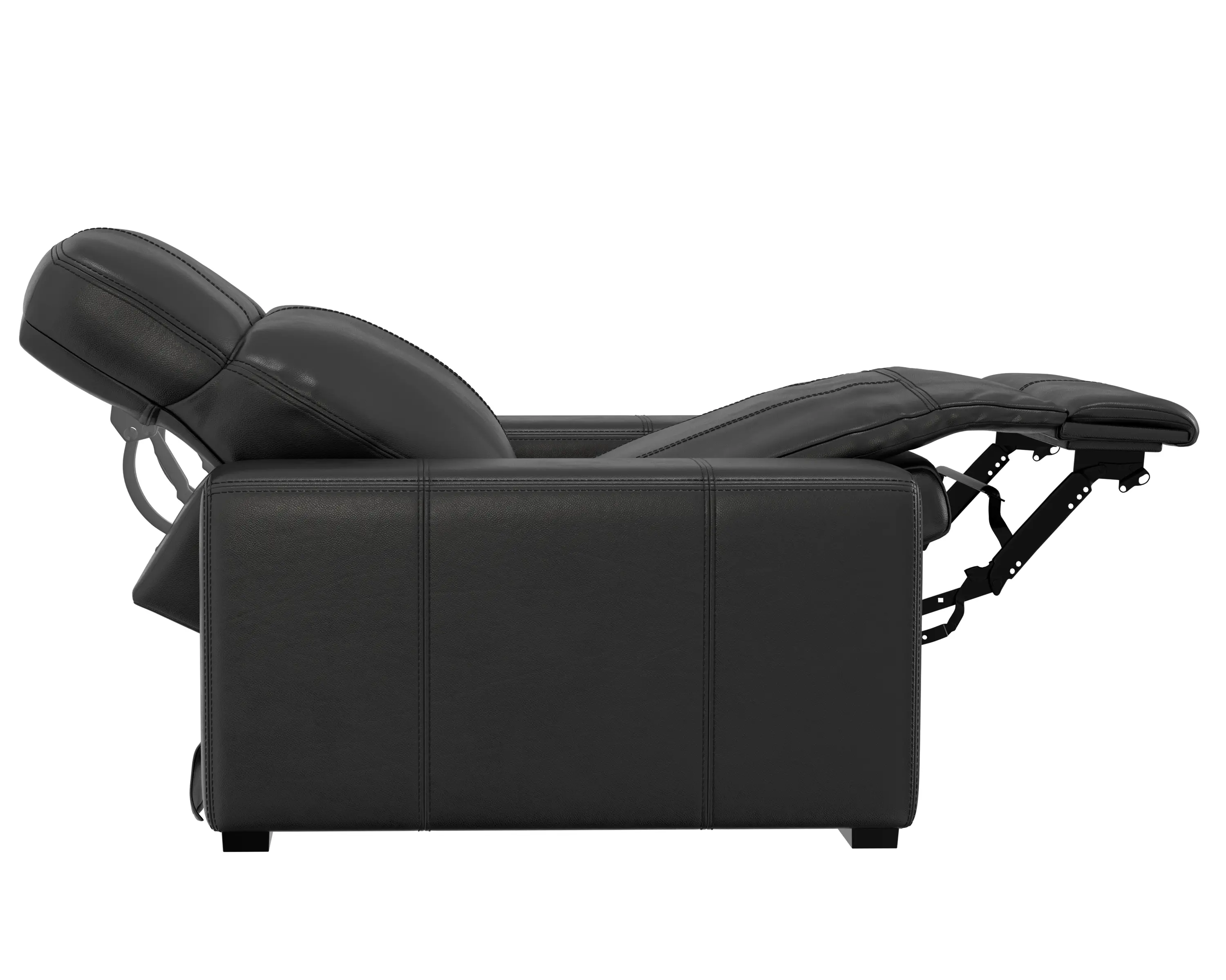 64410-7/1299-08/3099-08 Ferrara Black Leather Power Recliner-8
