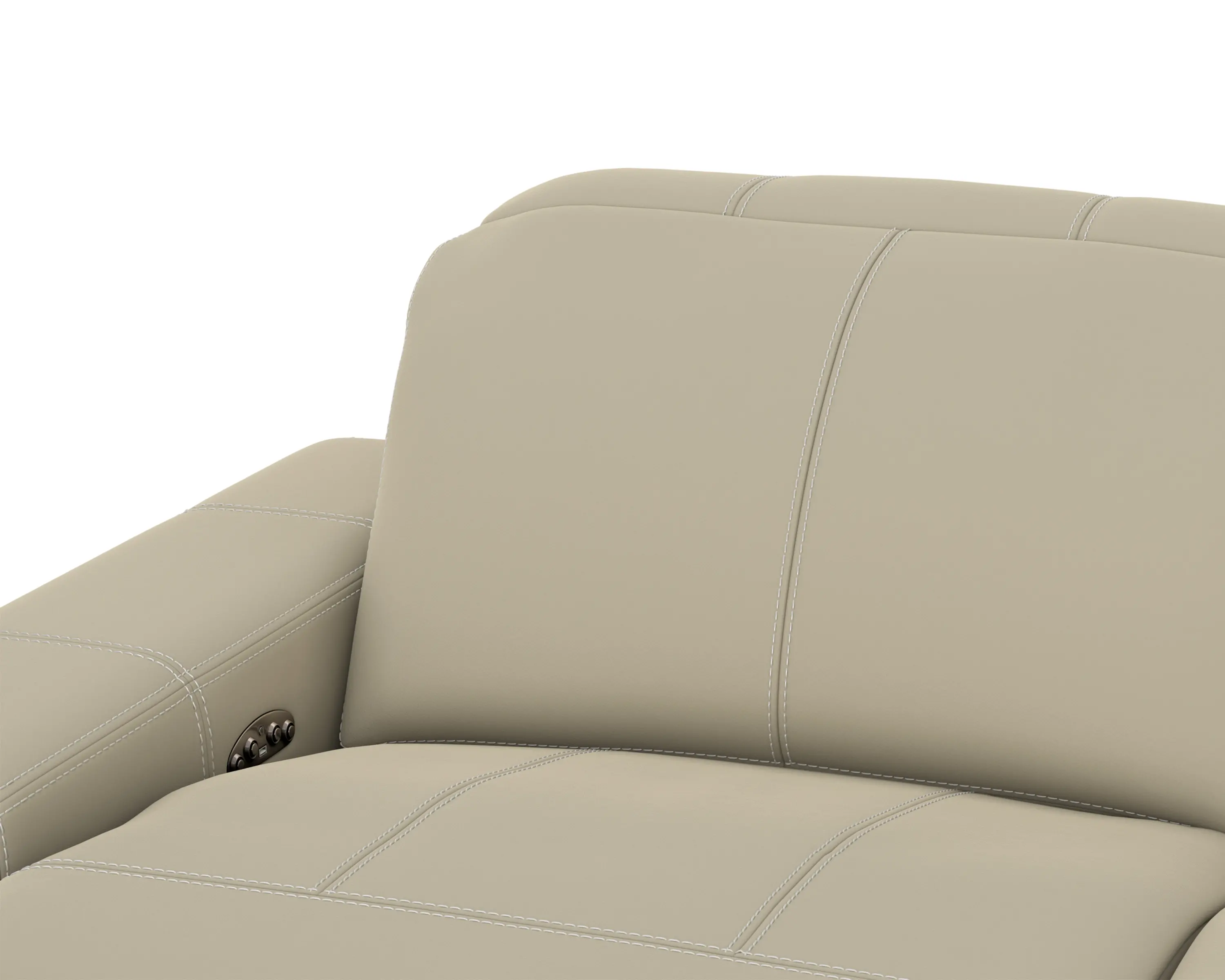 64411/1299-56/3099-56 Ferrara Smoke Off-White Leather Power Reclining Sofa-11