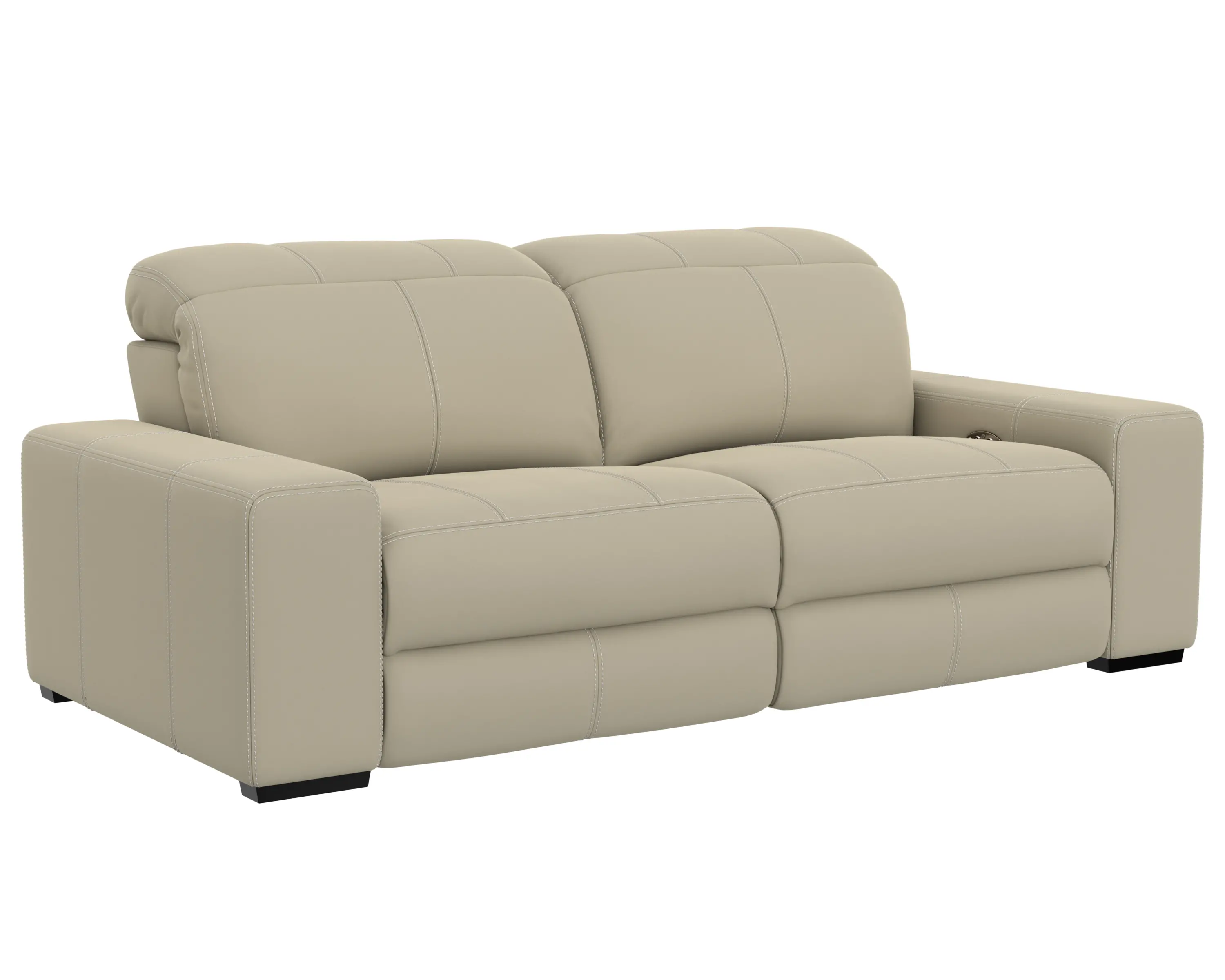 64411/1299-56/3099-56 Ferrara Smoke Off-White Leather Power Reclining Sofa-3
