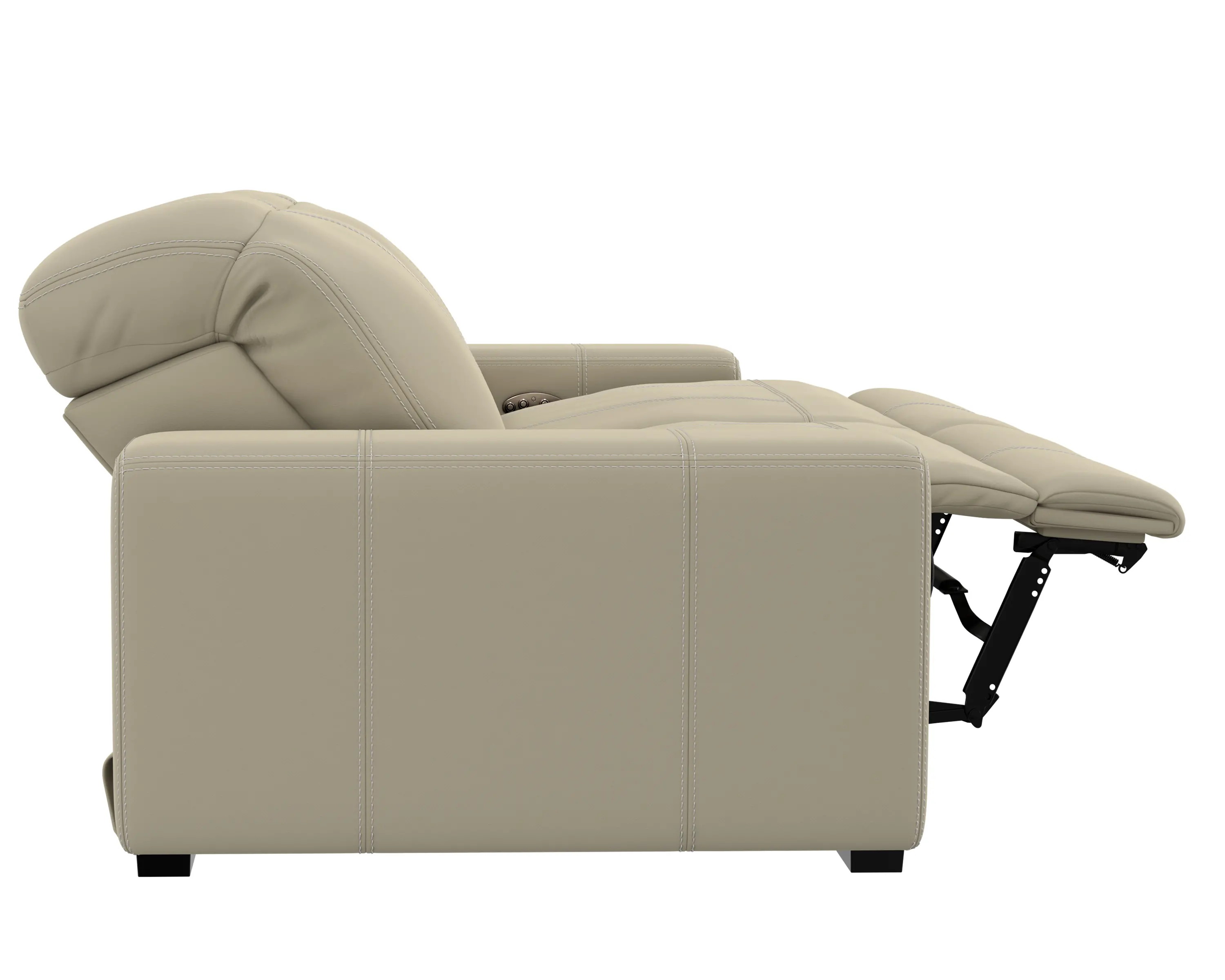 64411/1299-56/3099-56 Ferrara Smoke Off-White Leather Power Reclining Sofa-7