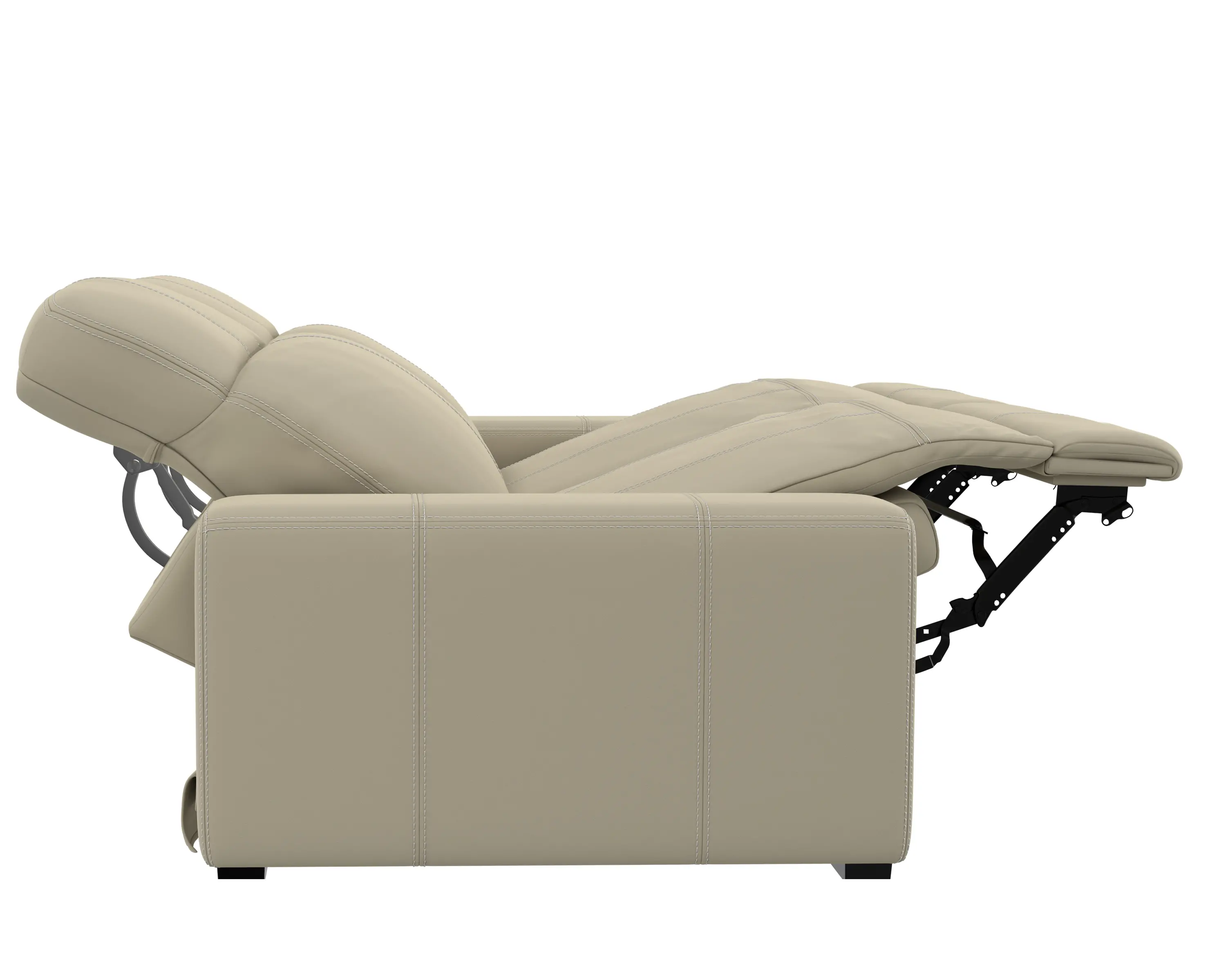 64411/1299-56/3099-56 Ferrara Smoke Off-White Leather Power Reclining Sofa-8
