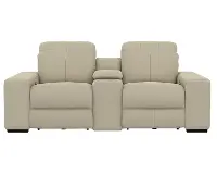 64419/1299-56/3099-56 Ferrara Smoke Off-White Leather Power Reclining Loveseat