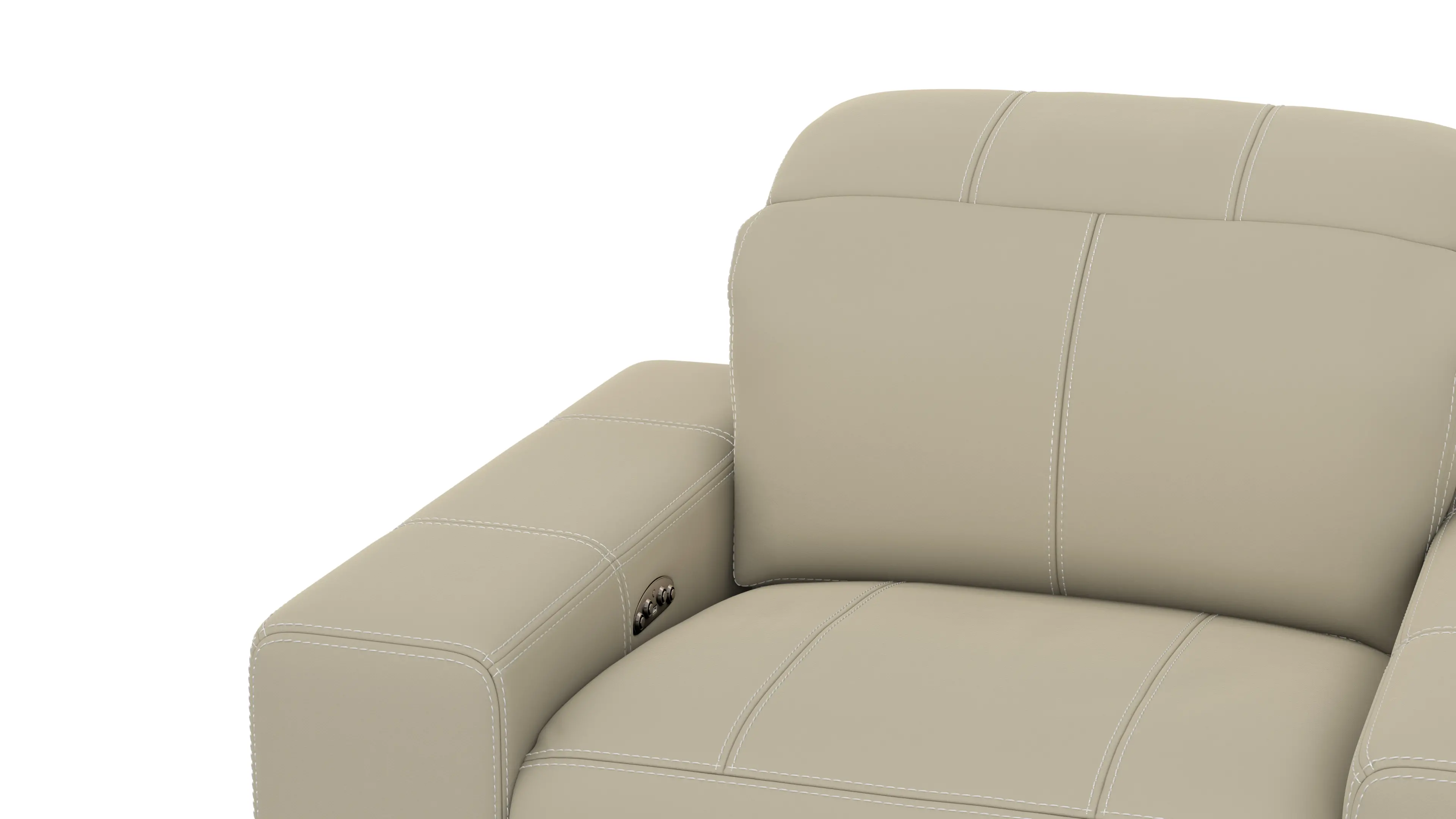 64410-7/1299-56/3099-56 Ferrara Smoke Off-White Leather Power Recliner-11