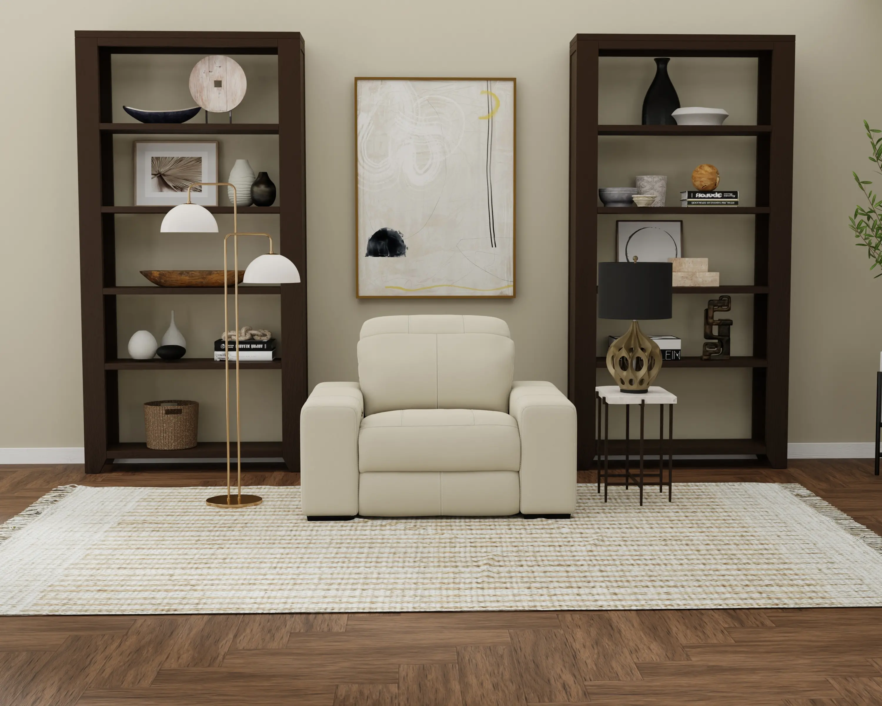 64410-7/1299-56/3099-56 Ferrara Smoke Off-White Leather Power Recliner-13