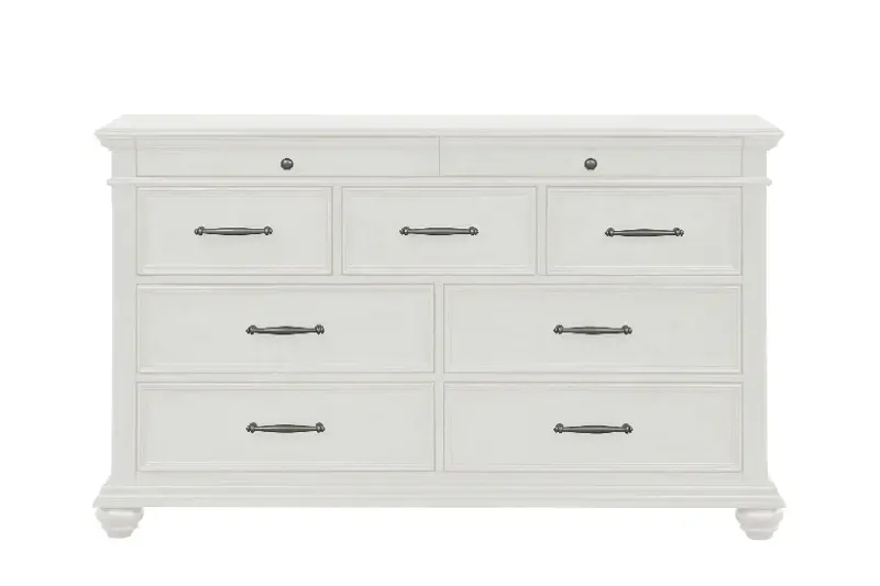 Grant White 9-Drawer Dresser
