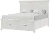 C0460-W-BED5/0 Grant White Queen Storage Bed