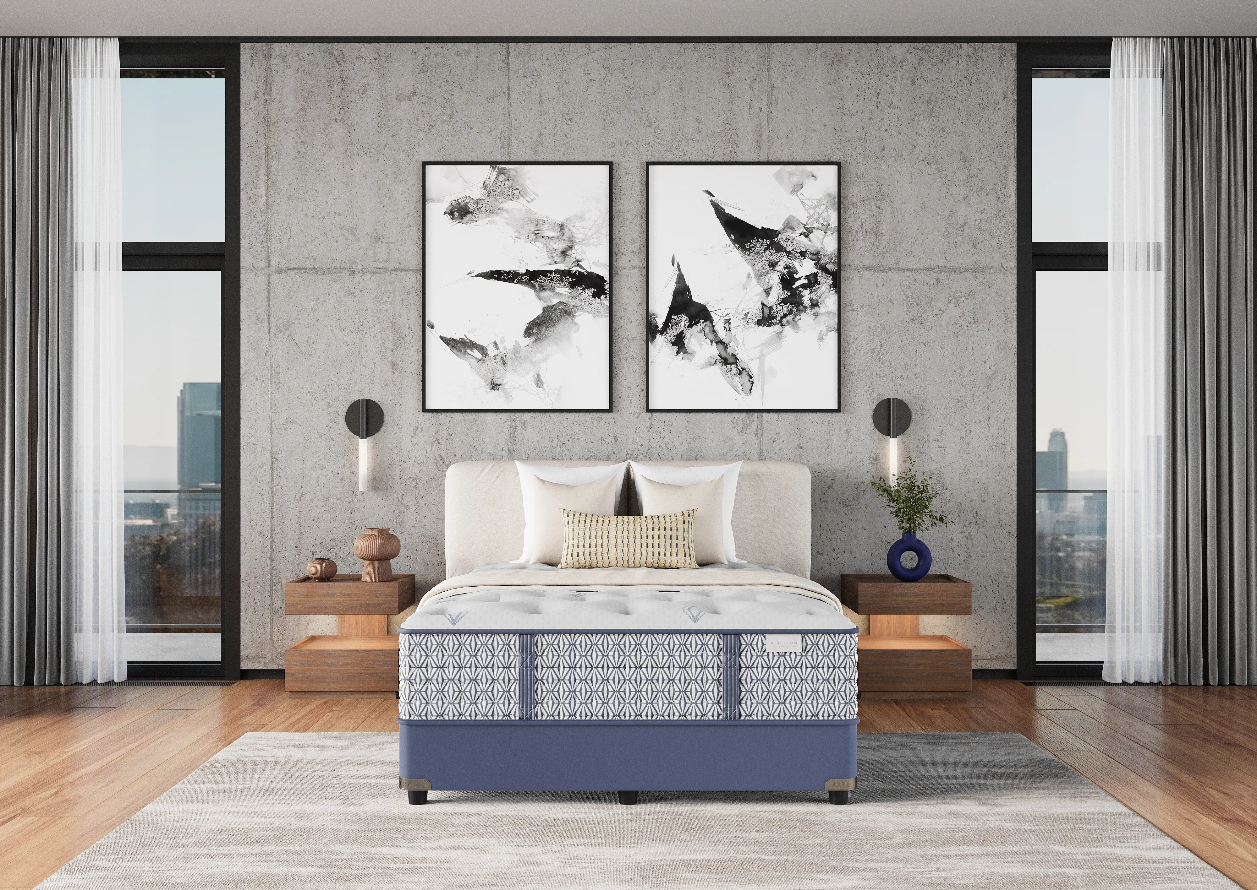 9424981 Aireloom Abstract Hues Coronado Plush Queen Mattress-11