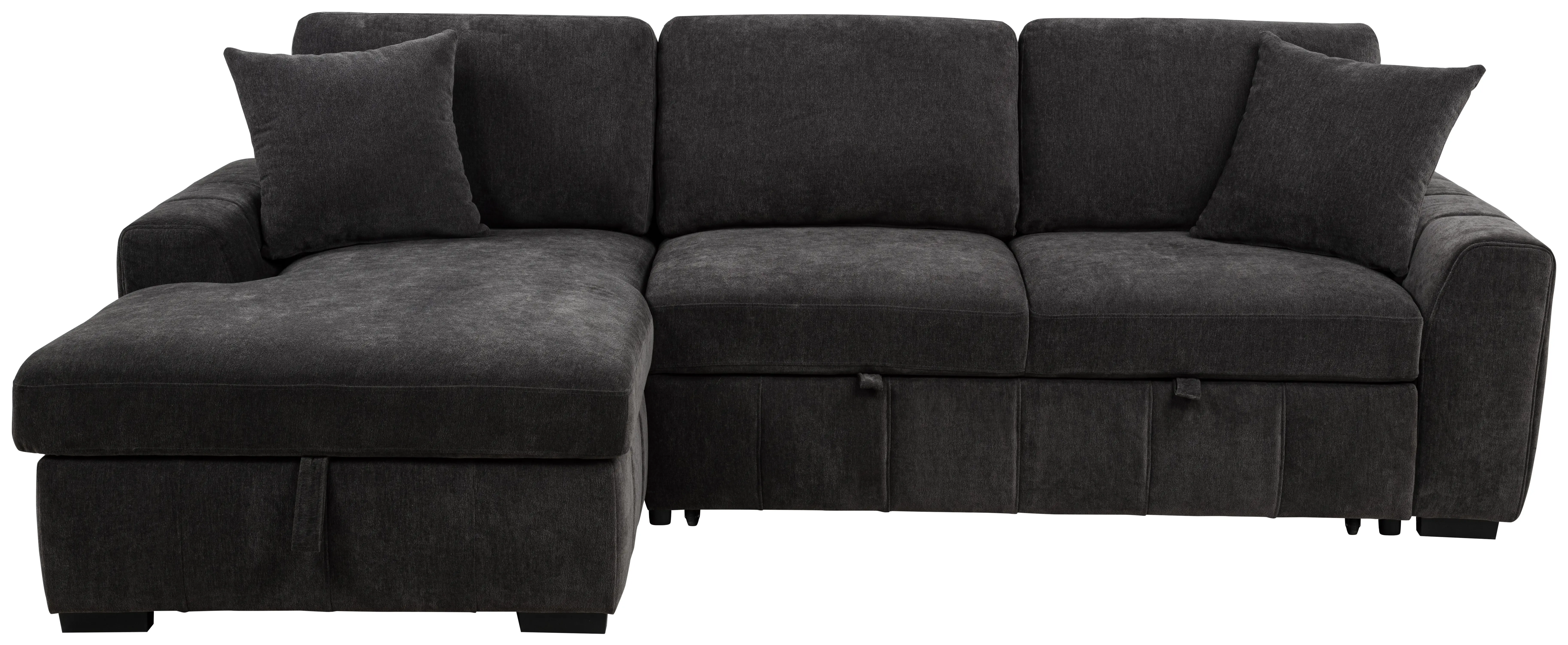 Pastrana Charcoal Gray Sleeper Sofa with Left-Arm Facing Chaise-1