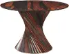 Meridian Chestnut Brown Sheesham Capri Round Dining Table