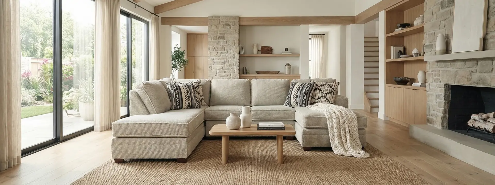 2PC/LEAH/OPT.2 Leah Taupe 2-Piece Right-Arm Facing Chaise Sofa-3