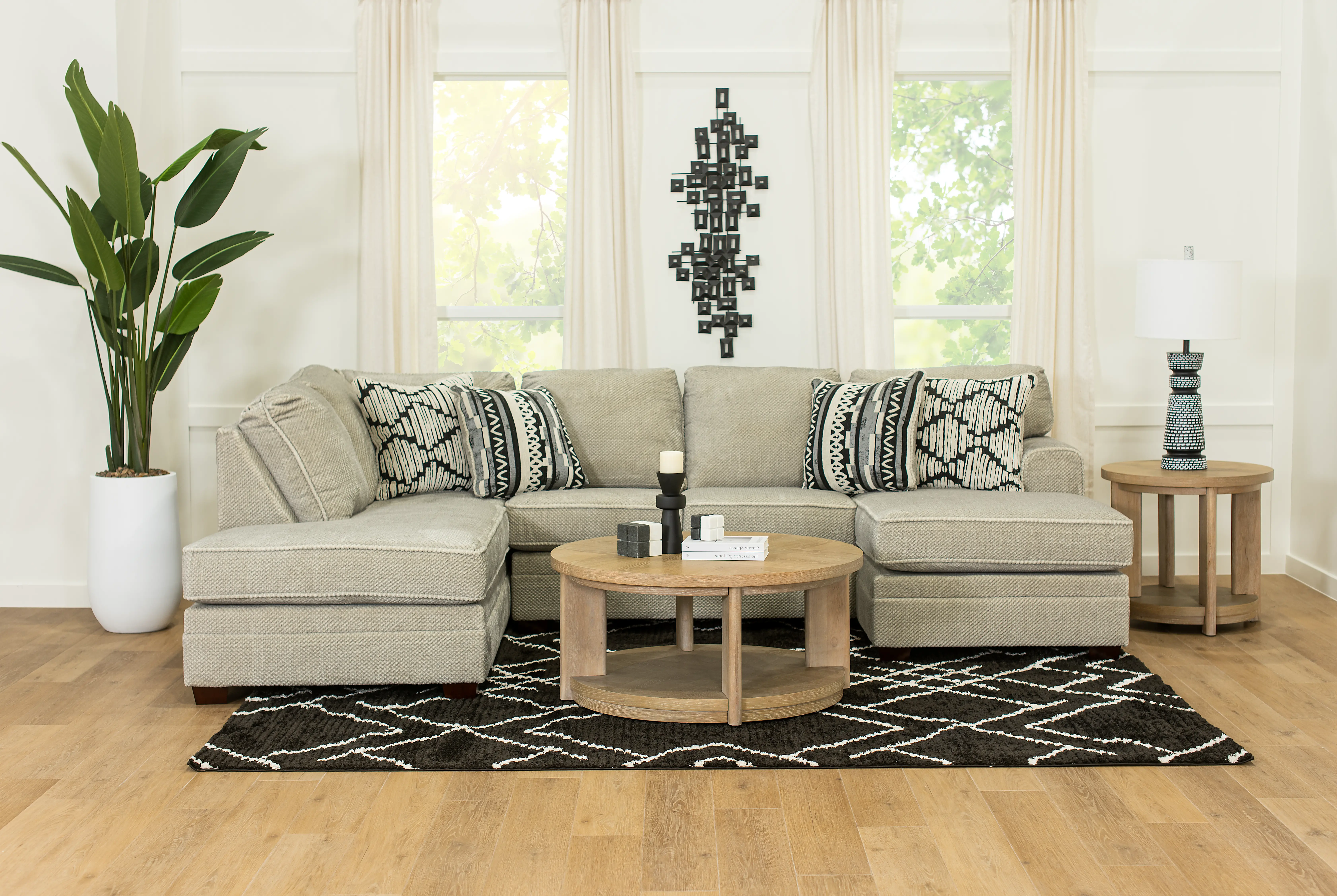 2PC/LEAH/OPT.2 Leah Taupe 2-Piece Right-Arm Facing Chaise Sofa-6