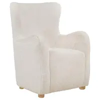 Thorton Ivory Faux Fur Accent Chair