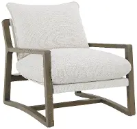 Geneva Light Gray Boucle Accent Chair