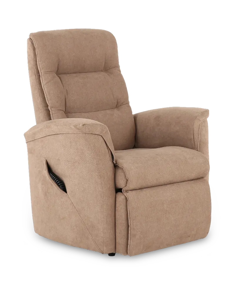 Liberty Cashmere Tan Standard Power Lift Recliner