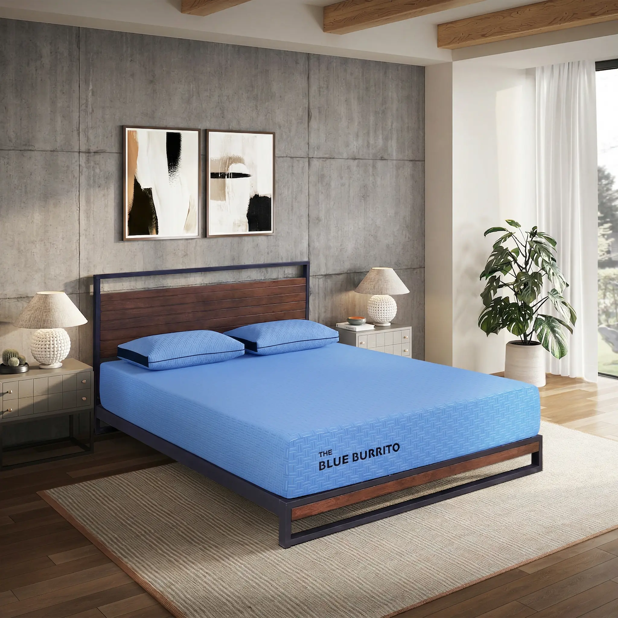 BH-BBMF-100FL Blue Burrito Value Full Memory Foam Mattress-5