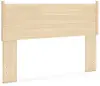 Cabinella Natural Wood Full Panel Headboard