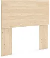 Onita Natural Light Wood Twin Panel Headboard