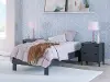 Simmenfort Navy Blue Wooden Twin Platform Bed