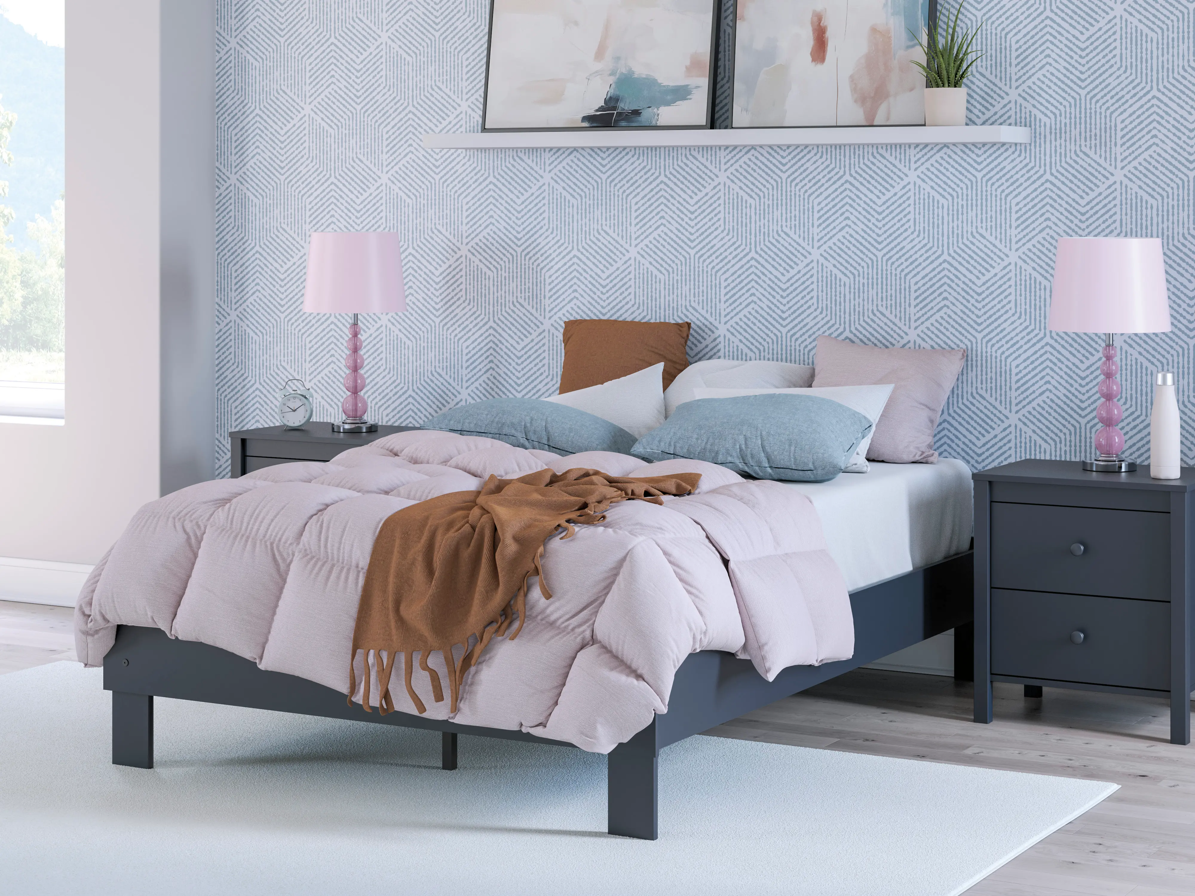 Simmenfort Full Platform Bed-1