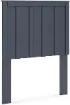 Simmenfort Navy Blue Twin Wooden Panel Headboard