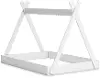 Hallityn Solid White Full Toddler Tent Bed