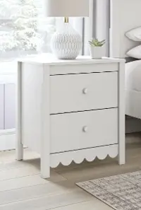 Hallityn Two Drawer Nightstand