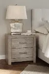 Culverbach Gray Wash 2-Drawer Charging Nightstand