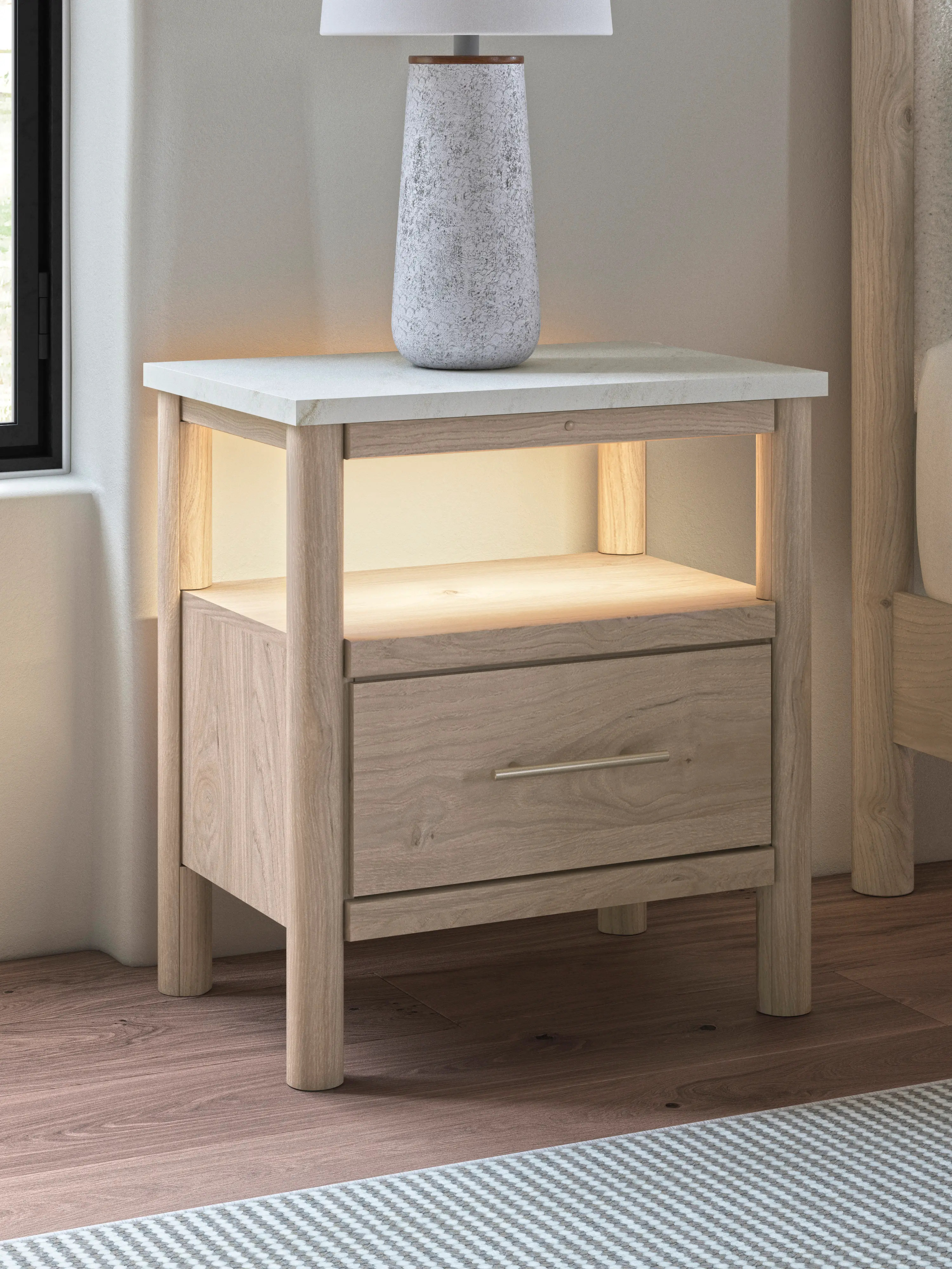 Cadmori One Drawer Night Stand-1