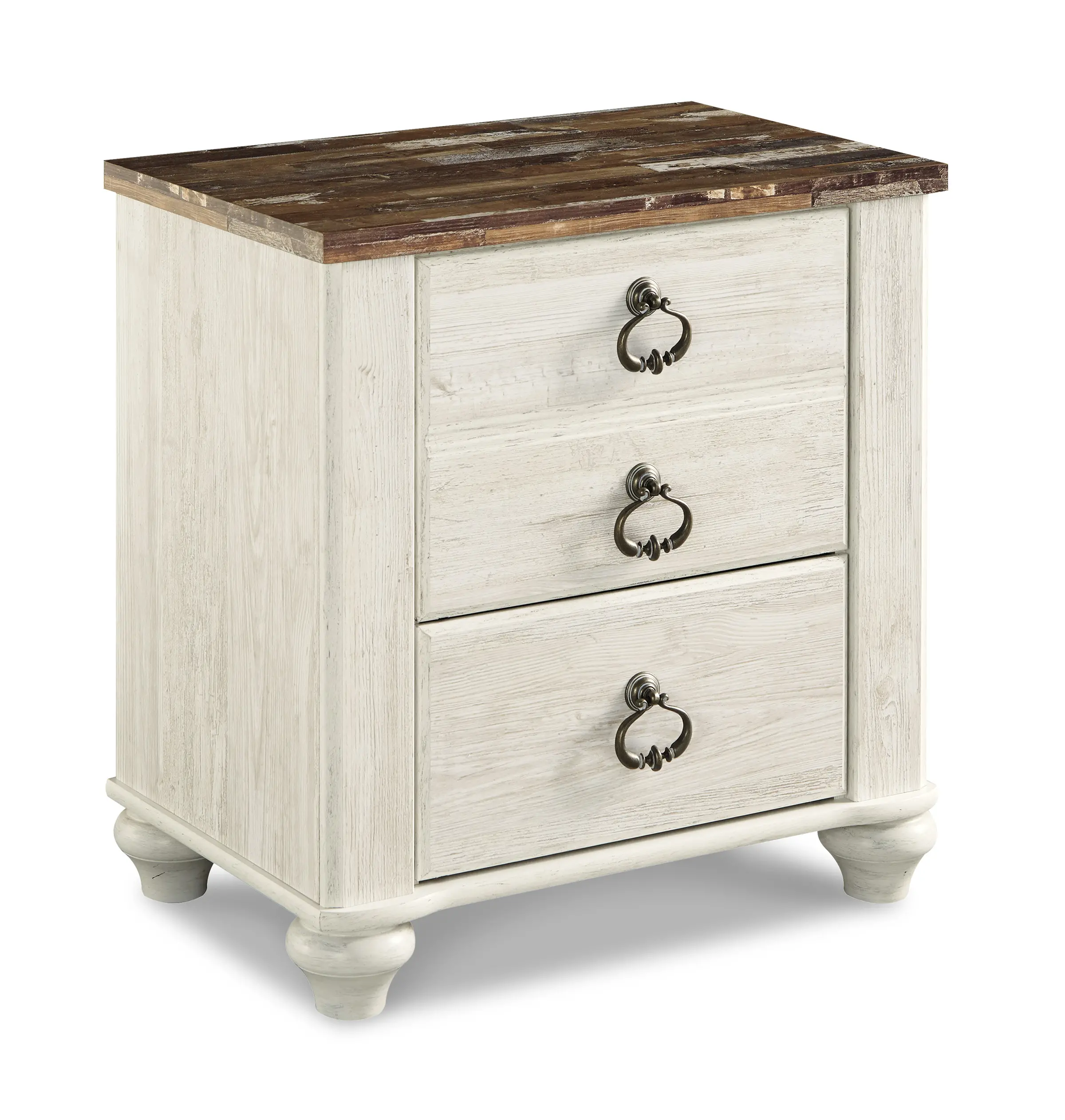 Willowton Two Drawer Nightstand-3