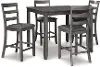 Bridson Square Counter Height Table and Barstool Set