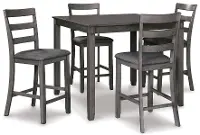 Bridson Square Counter Height Table and Barstool Set