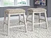 Skempton Counter Height Upholstered Stools, Set of 2