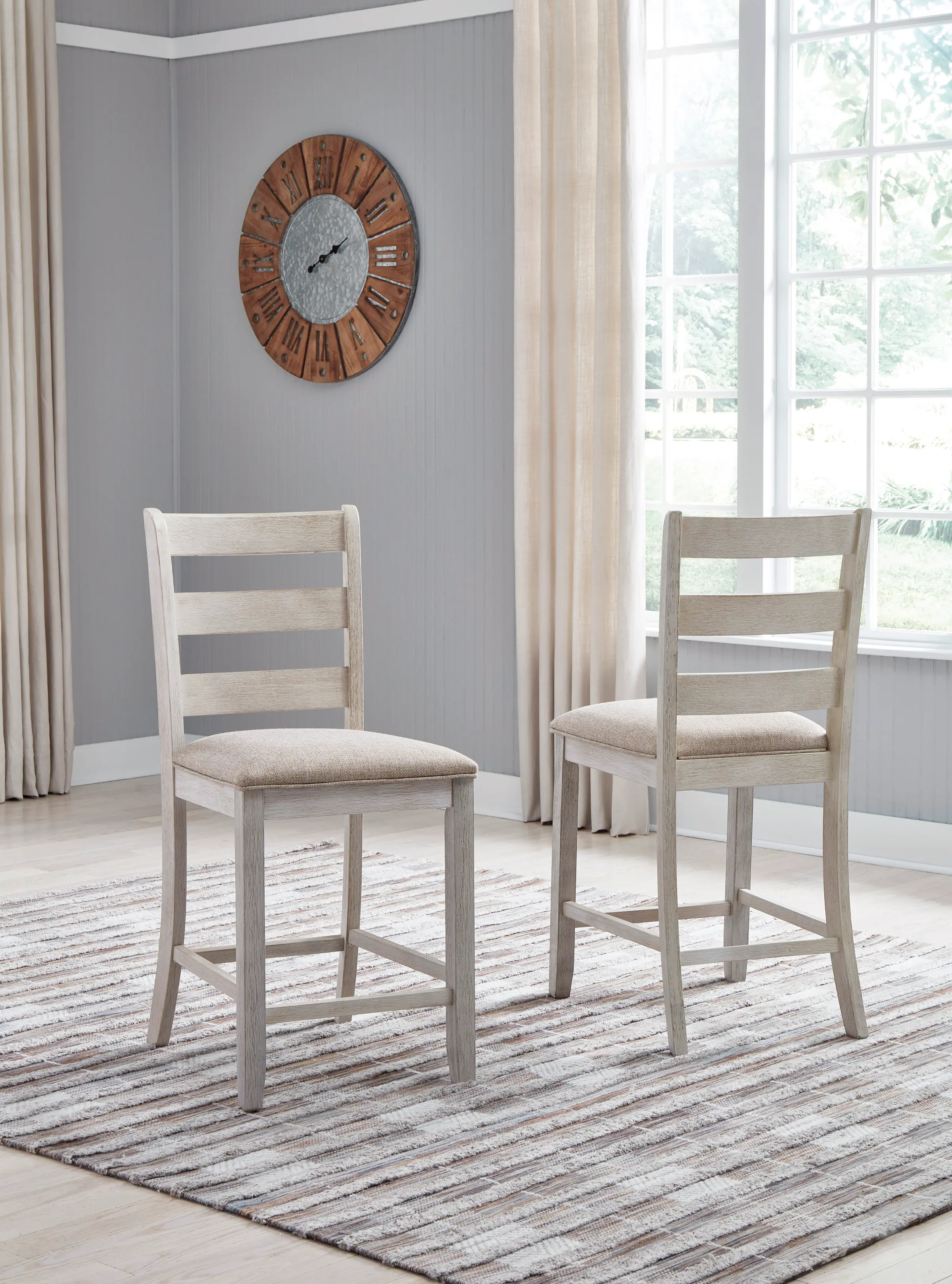 Skempton Upholstered Barstools, Set of 2-2