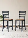 Gesthaven Counter Height Barstools, Set of 2