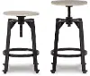 Karisslyn Adjustable Swivel Stools, Set of 2