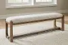 Cabalynn Beige and Light Brown Dining Bench