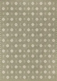 Jasper 6 x 9 Green and White Floral Outdoor Rug