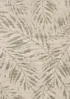 Jasper 6 x 9 Green and Cream Botanical Outdoor Area Rug