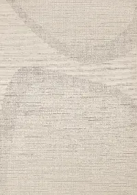 Jasper 6 x 9 Beige and White Rounded Shapes Outdoor Rug