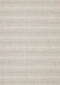 Canopy 6 x 9 Beige Striped Outdoor Area Rug