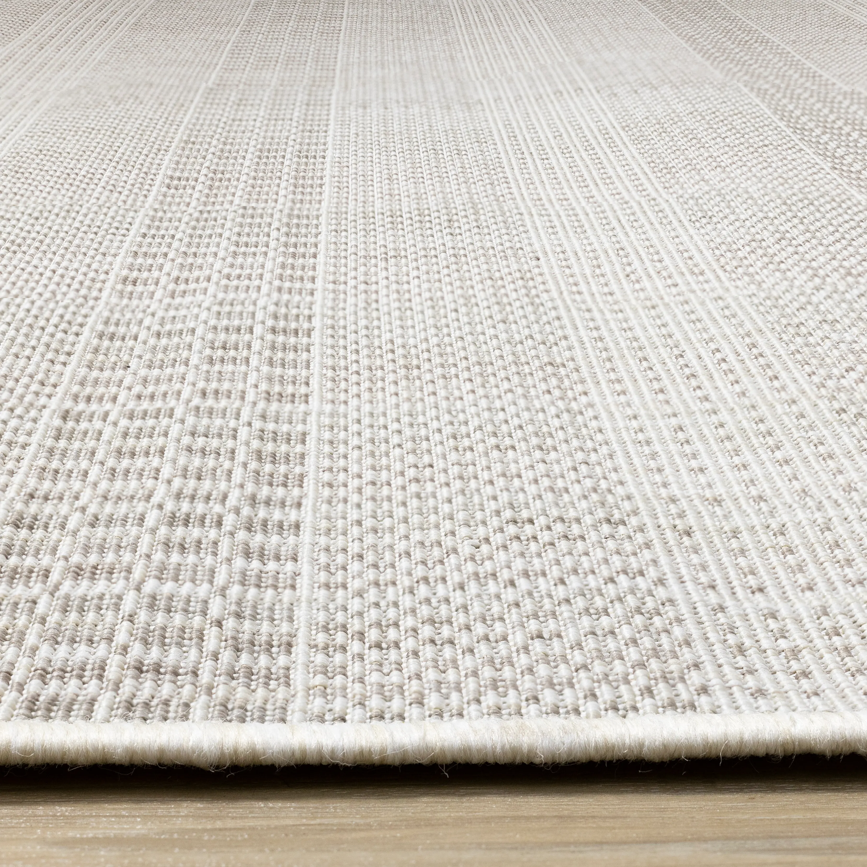Canopy 6 x 9 Beige Striped Outdoor Area Rug-5