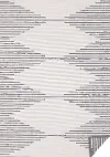 5620/0010 200290 Bristol 6 x 9 Gray Triangles Reversible Indoor-Outdoor Area Rug